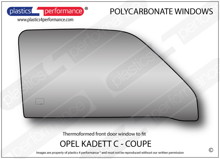 Vetri in Policarbonato per Opel Kadett C Coupé