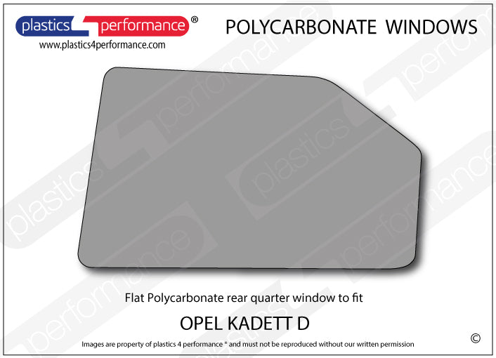 Vetri in Policarbonato per Opel Kadett D 3 Porte