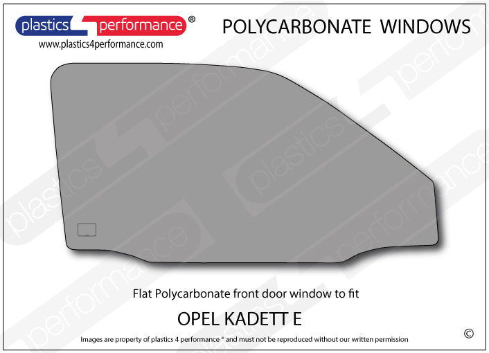 Vetri in Policarbonato per Opel Kadett E 3 Porte