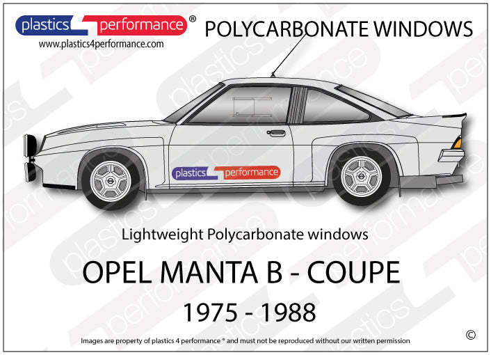 Vetri in Policarbonato per Opel Manta B Coupé