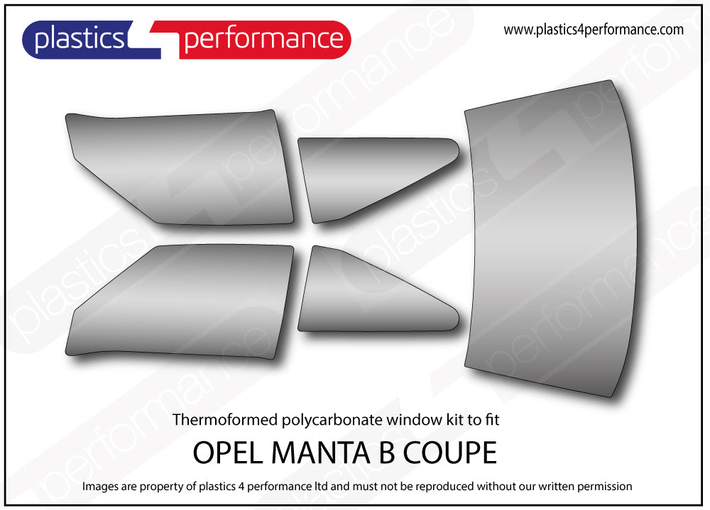 Vetri in Policarbonato per Opel Manta B Coupé