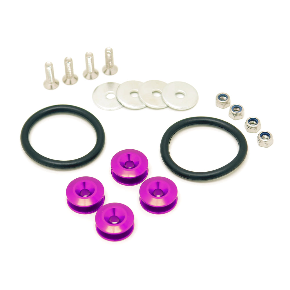 Kit Elastici di Fissaggio Rapido per Paraurti, Viola