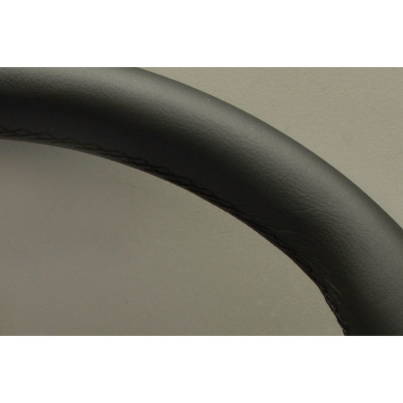 Carica immagine in Galleria Viewer, Volante Personal Grinta (330 mm) Pelle Nera, Razze Nere, Cuciture Nere
