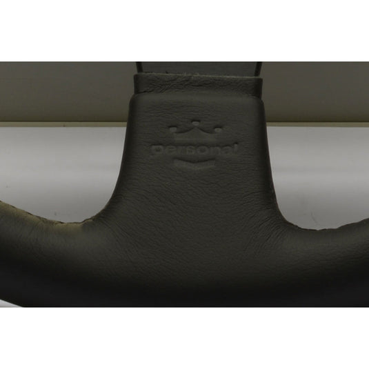 Volante Personal Thunder (350 mm) Pelle Nera & Pelle Blu Forata, Razze Nere