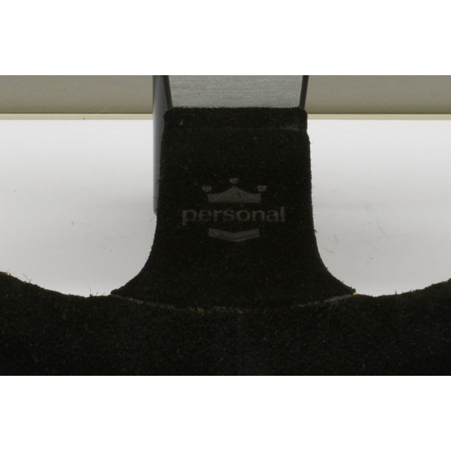 Volante Personal Fitti Corsa (350 mm) Scamosciato Nero, Razze Nere, Cuciture Gialle
