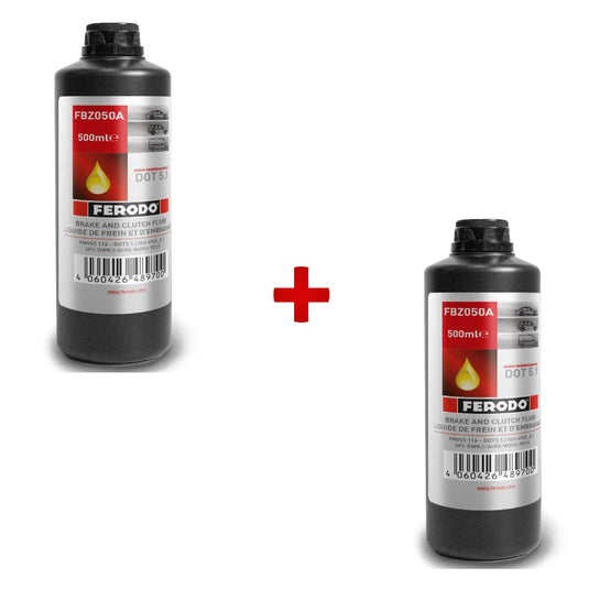 Pack 2 flaconi Liquido Freno Ferodo DOT 5.1