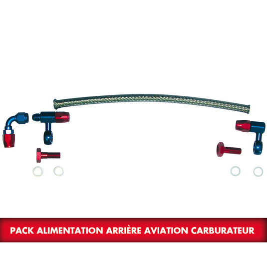 Pack alimentazione posteriore in treccia aeronautica carburatore