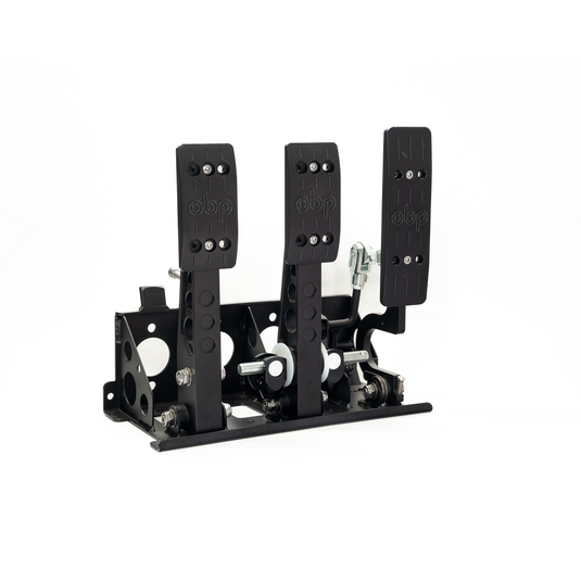 Kit pedalbox pedaliera completa Nero 3 pedali OBP 4.9:1 / 5.24:1 senza cilindro maestro Fissaggio Pavimento