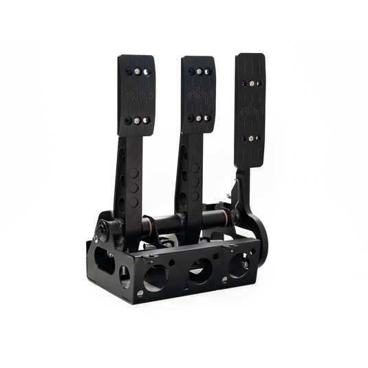 Kit pedalbox pedaliera completa Nero 3 pedali OBP 5,05:1-5,45:1 senza cilindro maestro Fissaggio Pavimento
