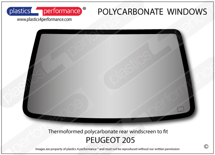 Vetri in Policarbonato per Peugeot 205 3 Porte