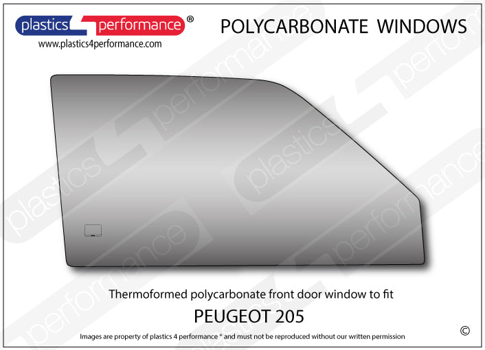 Vetri in Policarbonato per Peugeot 205 3 Porte