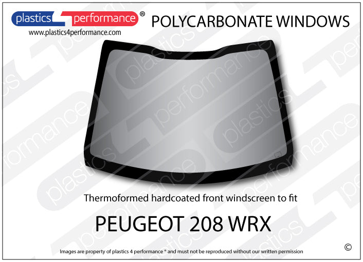 Vetri in Policarbonato per Peugeot 208 WRX
