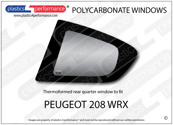 Vetri in Policarbonato per Peugeot 208 WRX