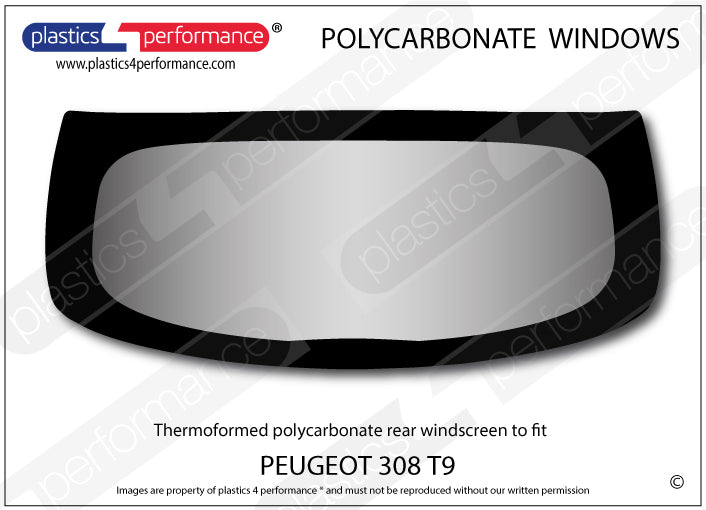 Vetri in Policarbonato per Peugeot 308 II Berlina 5 Porte