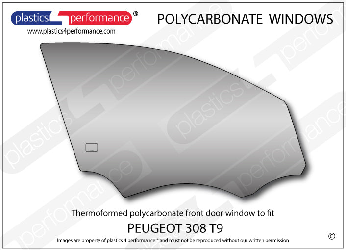 Vetri in Policarbonato per Peugeot 308 II Berlina 5 Porte