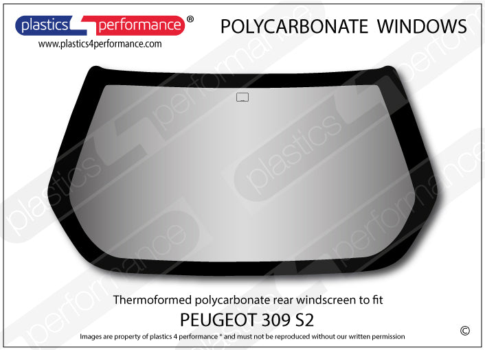 Vetri in Policarbonato per Peugeot 309 Fase 2 3 Porte