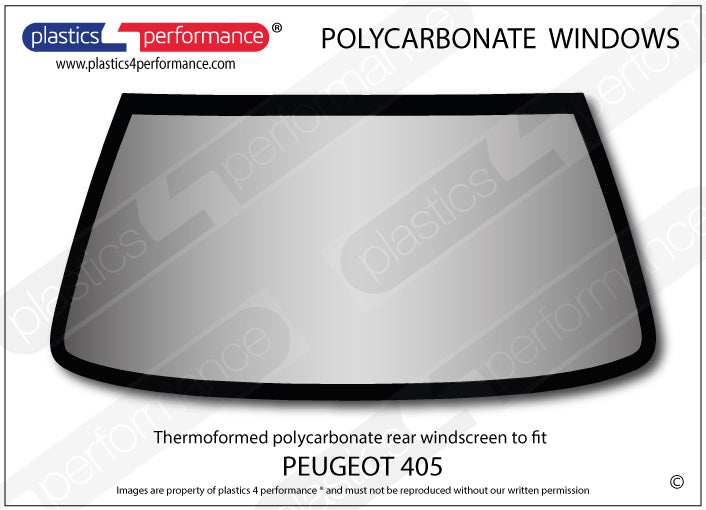 Vetri in Policarbonato per Peugeot 405 Berlina