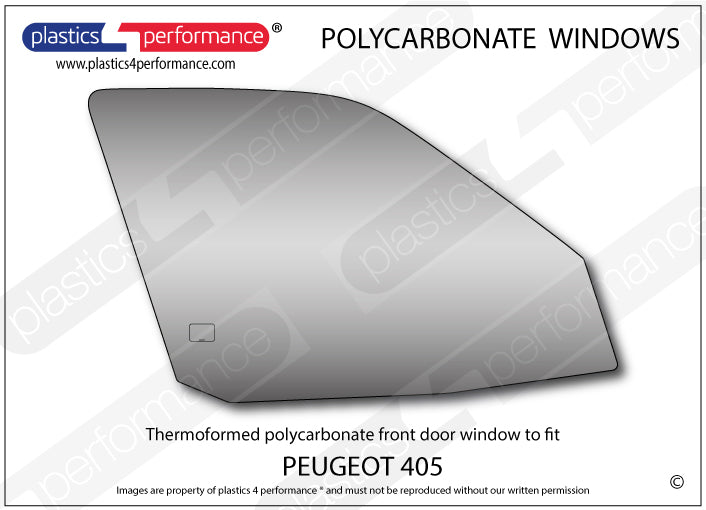 Vetri in Policarbonato per Peugeot 405 Berlina