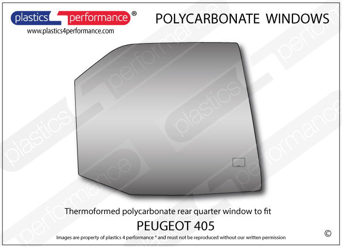 Vetri in Policarbonato per Peugeot 405 Berlina
