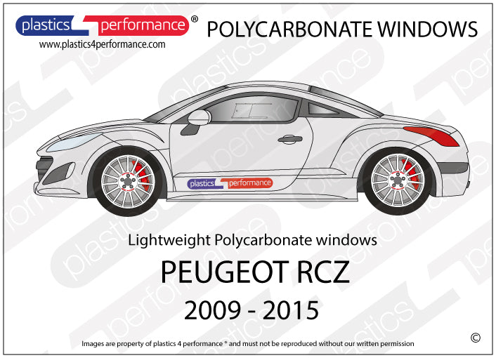 Vetri in Policarbonato per Peugeot RCZ