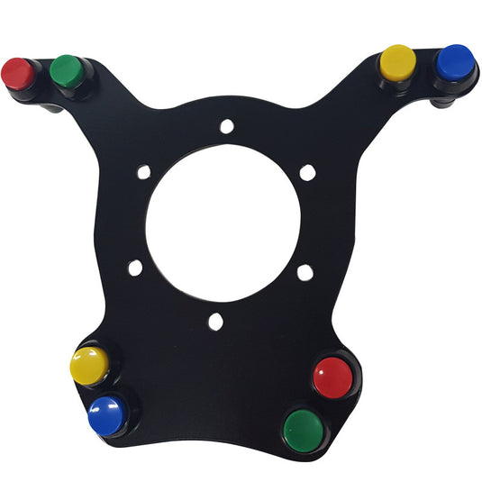 Piastra alluminio 8 pulsanti per volante