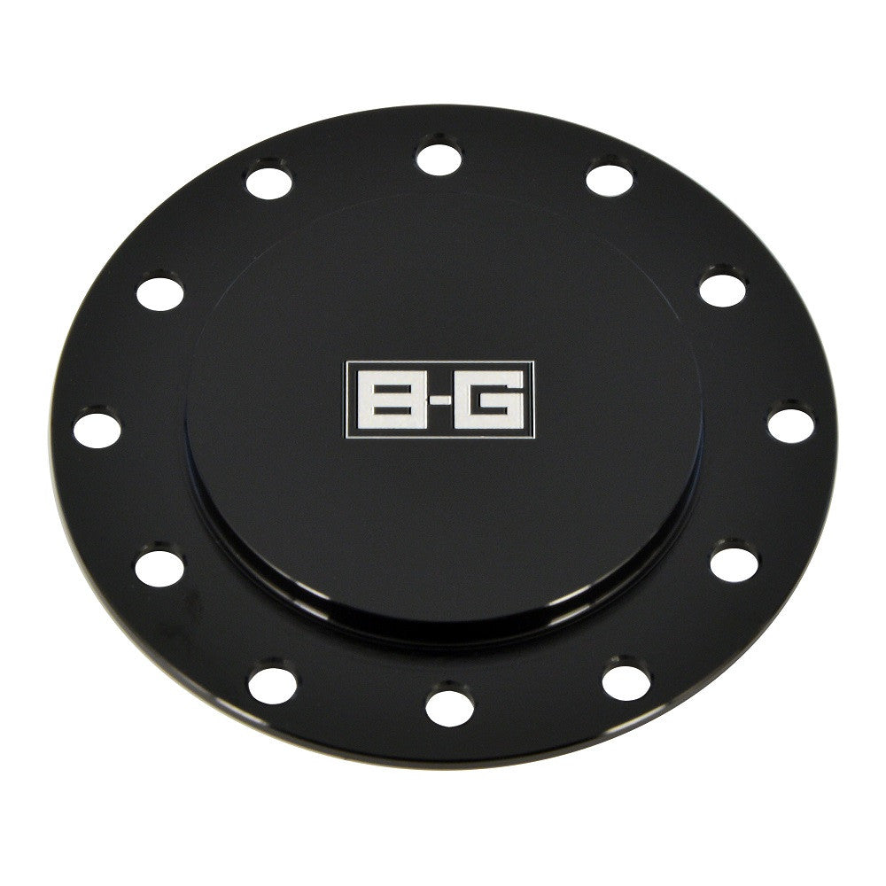 Piastra di chiusura in alluminio per pulsante clacson BG Racing (6x70mm - 6x74mm)