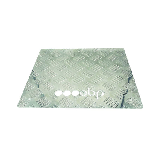 Poggiapiedi alluminio piatto OBP 312x365x3mm