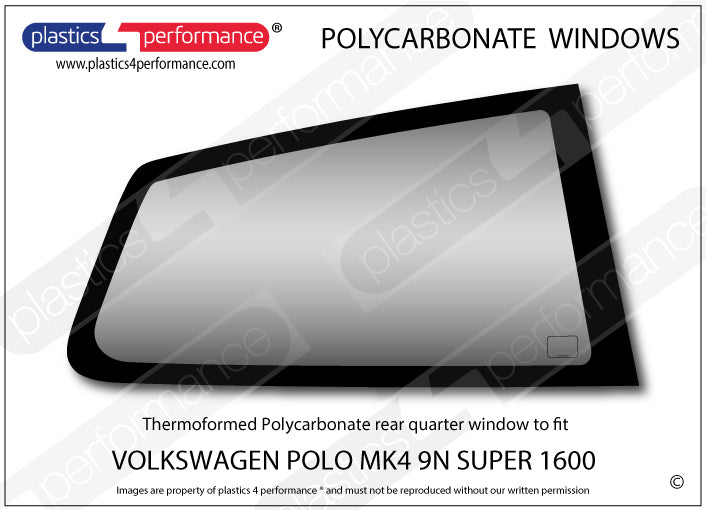 Vetri in Policarbonato per Volkswagen Polo MK4 9N Super 1600
