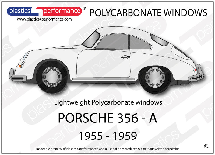 Vetri in Policarbonato per Porsche 356 A