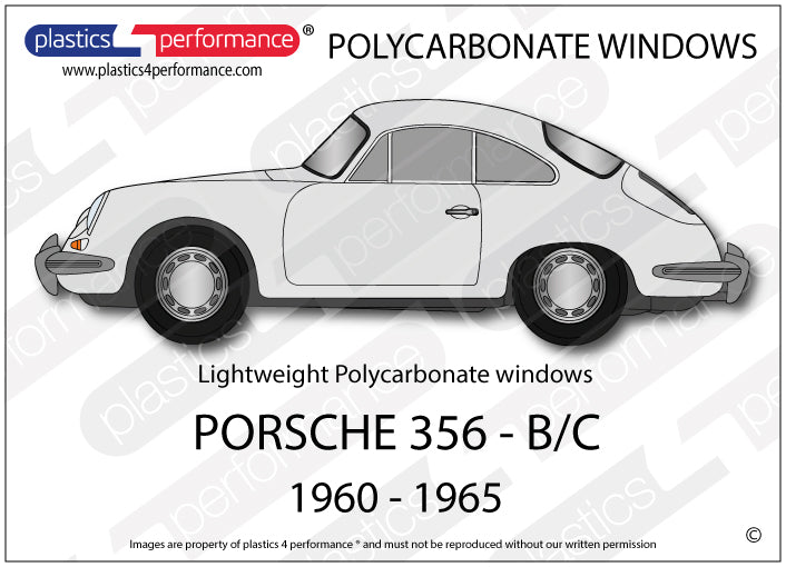 Carica immagine in Galleria Viewer, Vetri in Policarbonato per Porsche 356 B / C
