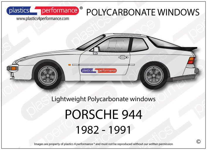 Vetri in Policarbonato per Porsche 944