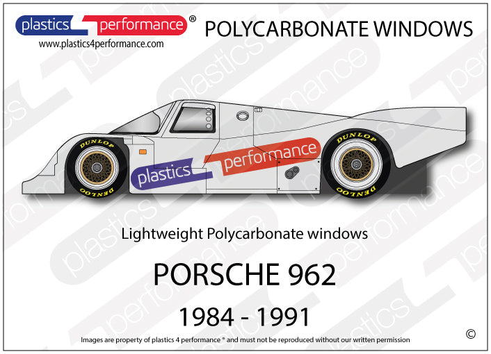 Carica immagine in Galleria Viewer, Vetri in Policarbonato per Porsche 962
