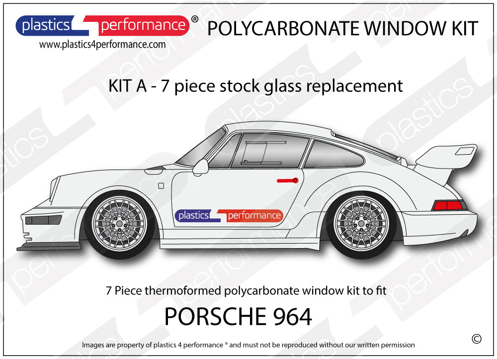 Vetri in Policarbonato per Porsche 911 (964)