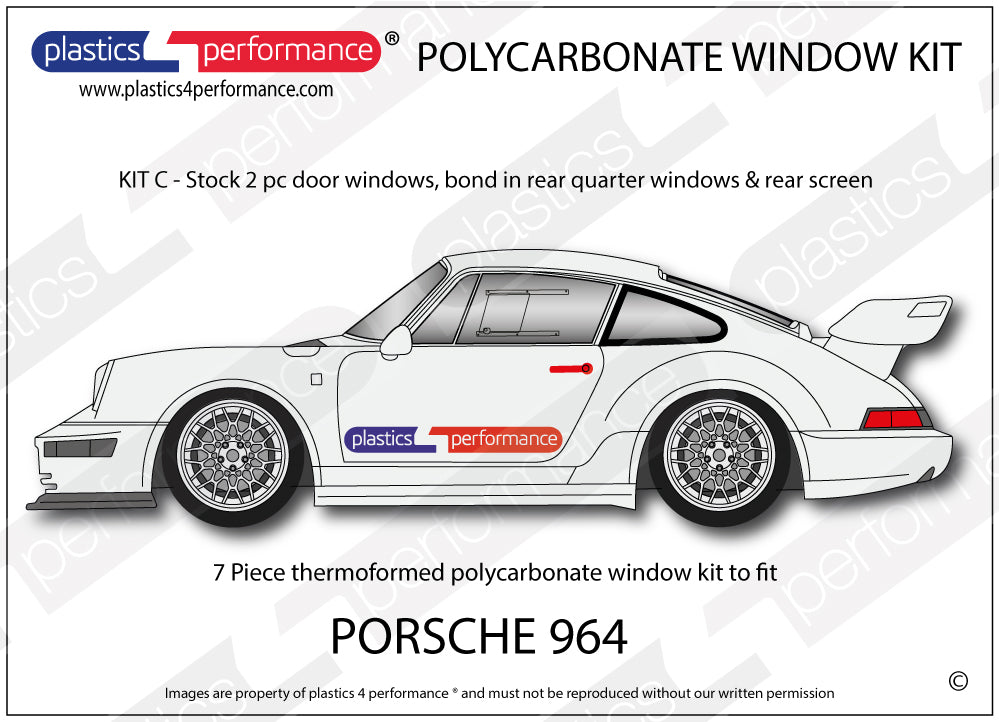 Vetri in Policarbonato per Porsche 911 (964)