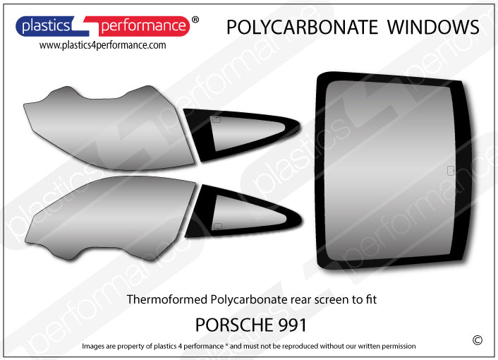 Vetri in Policarbonato per Porsche 911 (991)
