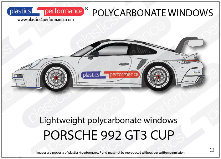Carica immagine in Galleria Viewer, Vetri in Policarbonato per Porsche 911 GT3 Cup (992)
