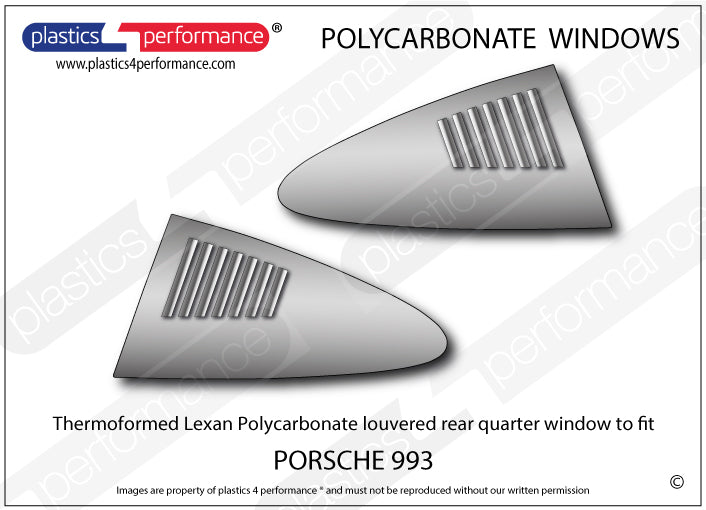 Carica immagine in Galleria Viewer, Vetri in Policarbonato per Porsche 911 (993)
