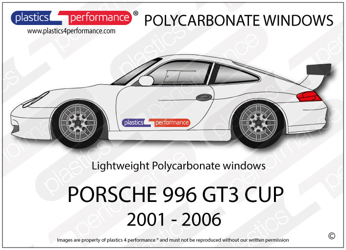 Vetri in Policarbonato per Porsche 911 GT3 Cup (996)