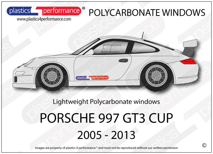 Vetri in Policarbonato per Porsche 911 GT3 Cup (997)