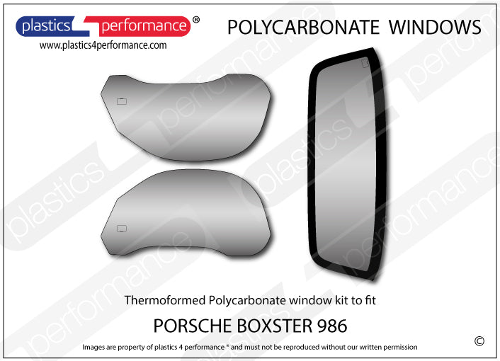 Vetri in Policarbonato per Porsche Boxster (986)