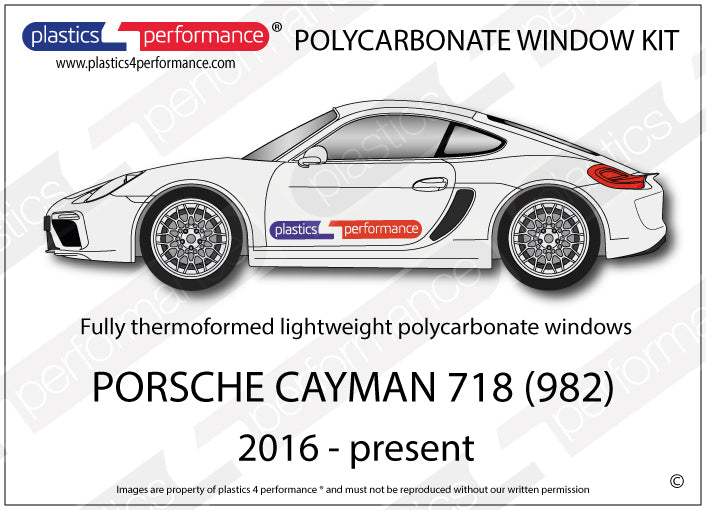 Vetri in Policarbonato per Porsche 718 Cayman (982)