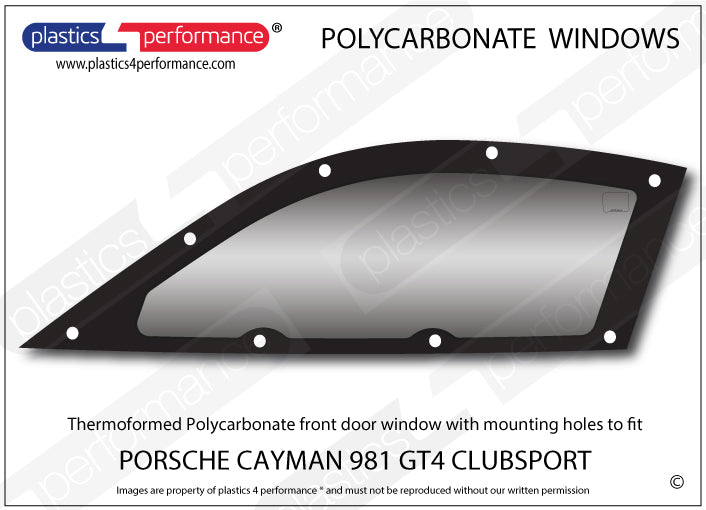 Carica immagine in Galleria Viewer, Vetri in Policarbonato per Porsche Cayman GT4 Clubsport (981)
