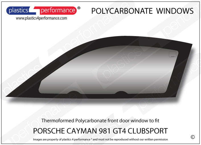 Carica immagine in Galleria Viewer, Vetri in Policarbonato per Porsche Cayman GT4 Clubsport (981)
