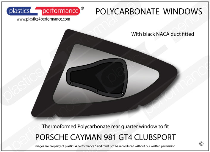 Carica immagine in Galleria Viewer, Vetri in Policarbonato per Porsche Cayman GT4 Clubsport (981)
