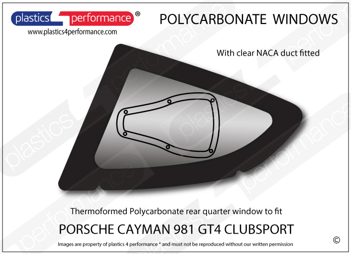 Carica immagine in Galleria Viewer, Vetri in Policarbonato per Porsche Cayman GT4 Clubsport (981)
