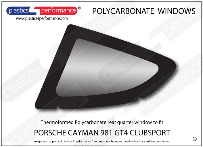 Carica immagine in Galleria Viewer, Vetri in Policarbonato per Porsche Cayman GT4 Clubsport (981)
