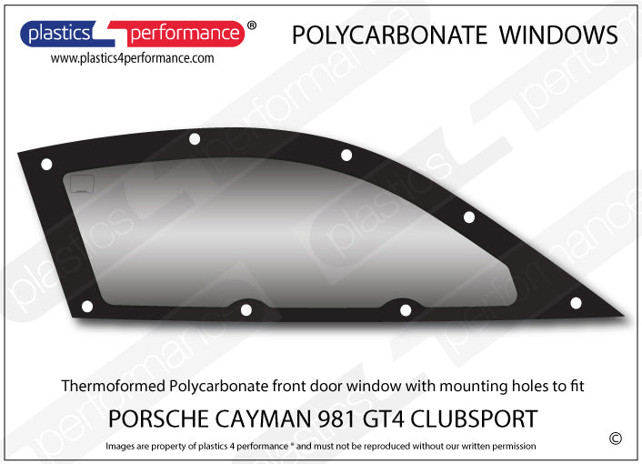 Carica immagine in Galleria Viewer, Vetri in Policarbonato per Porsche Cayman GT4 Clubsport (981)
