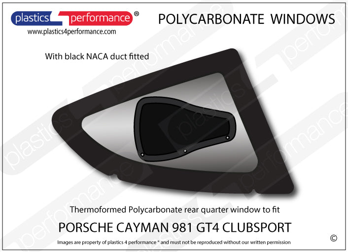 Carica immagine in Galleria Viewer, Vetri in Policarbonato per Porsche Cayman GT4 Clubsport (981)
