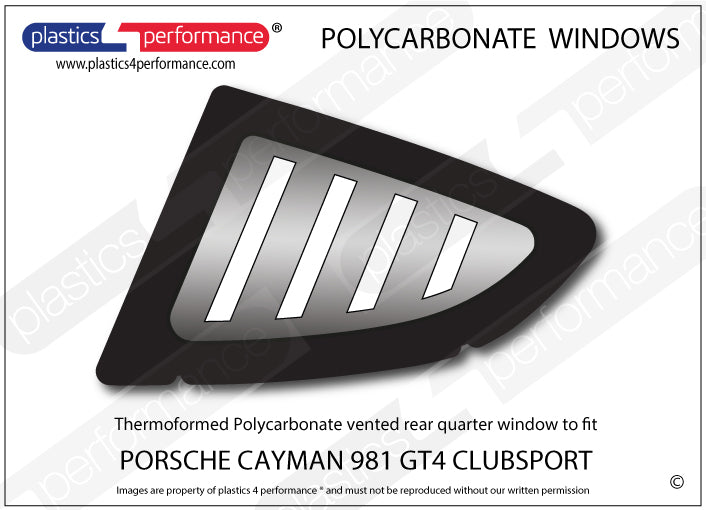 Carica immagine in Galleria Viewer, Vetri in Policarbonato per Porsche Cayman GT4 Clubsport (981)
