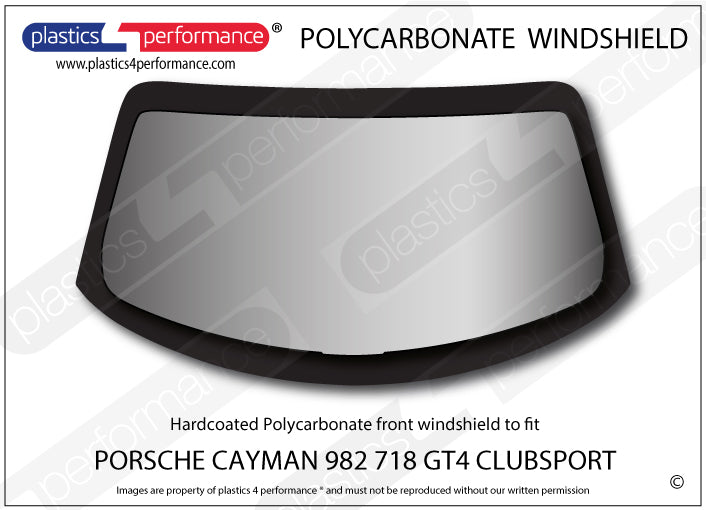 Carica immagine in Galleria Viewer, Vetri in Policarbonato per Porsche 718 Cayman GT4 Clubsport (982)
